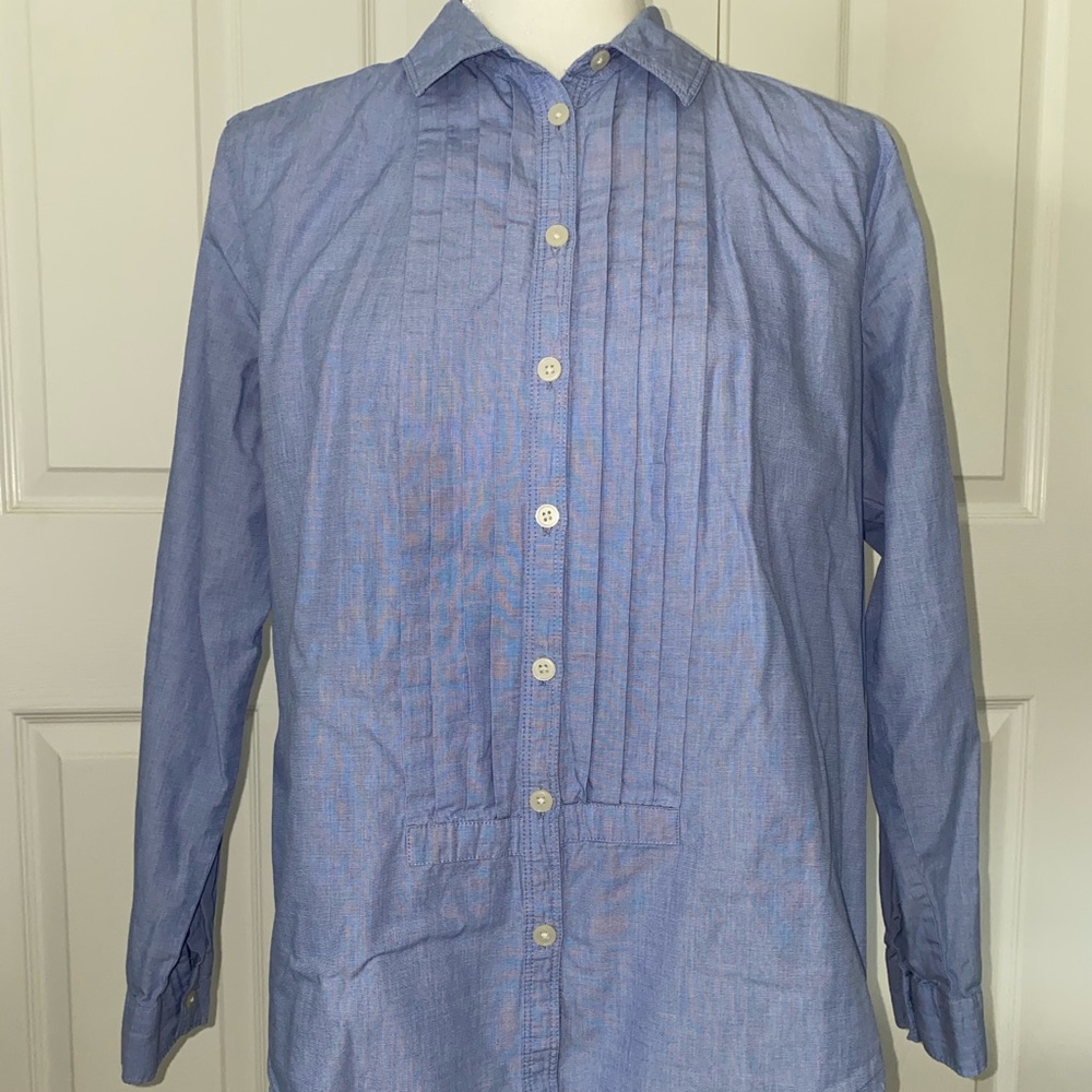 Ann Taylor LOFT Petite Tuxedo Top LP